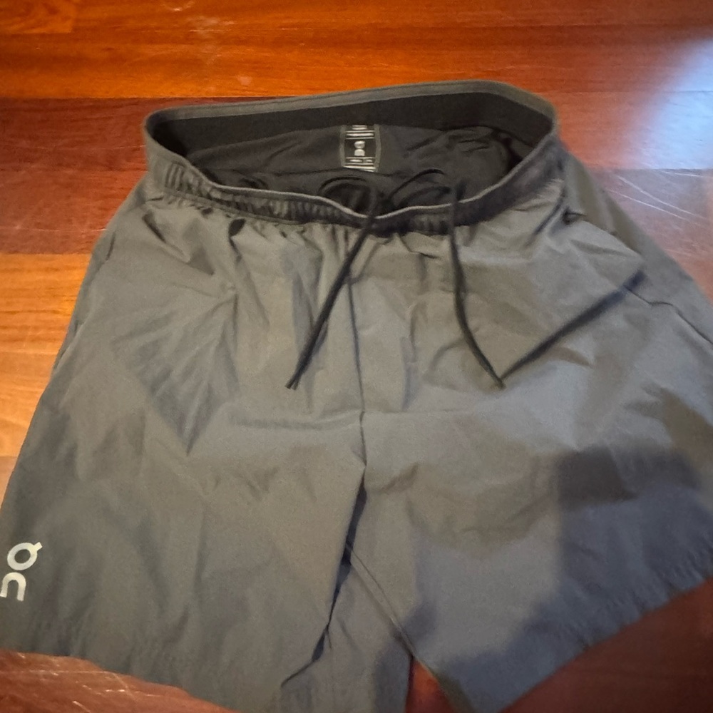 On Men's Black Athletic Shorts